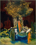 In the shadow of the Tiger Tree - I tigerträdets skugga | oil on canvas 40x50 cm (privat ägo)